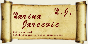 Marina Jarčević vizit kartica